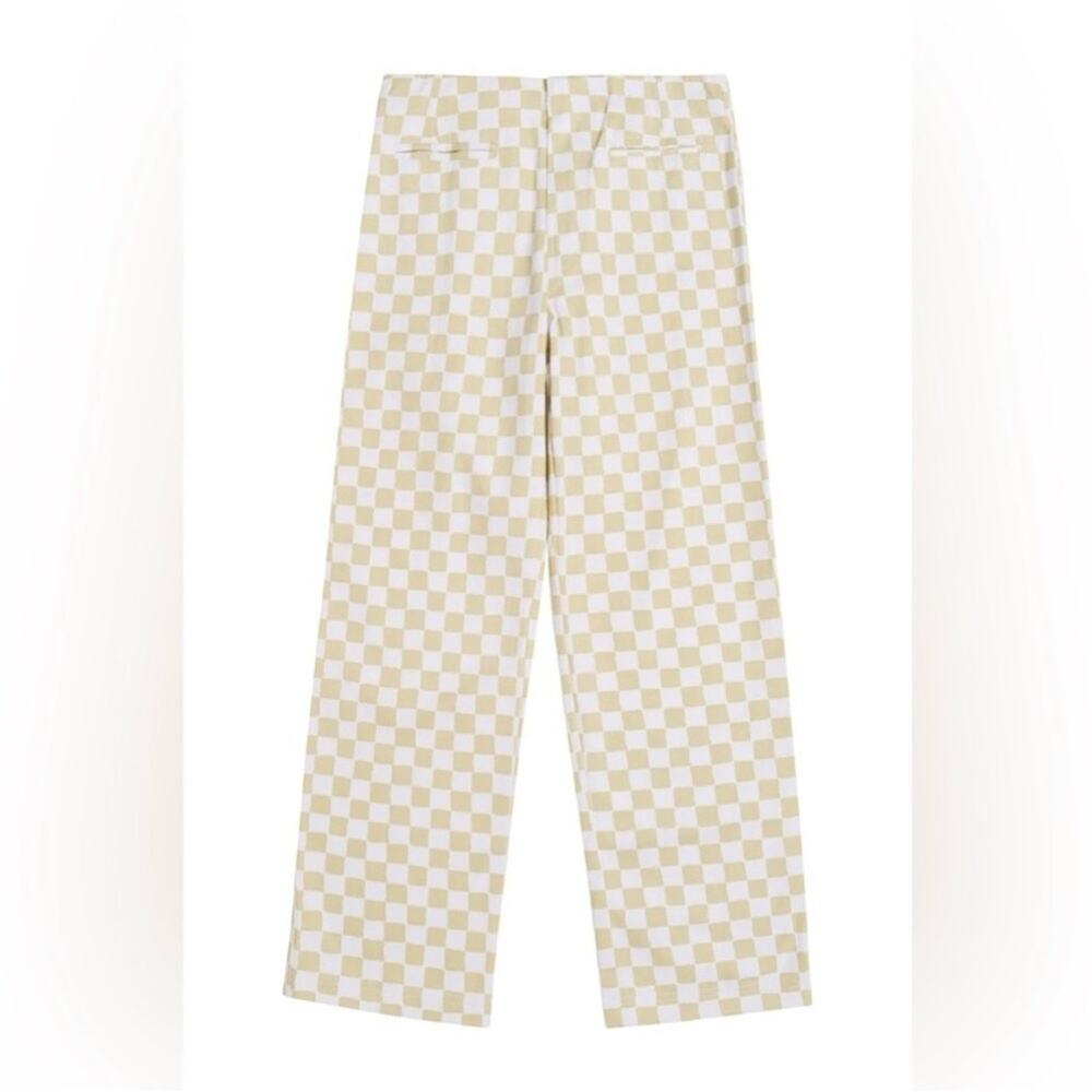 Holiday The Label Kokomo Checkered Pants White Sage L